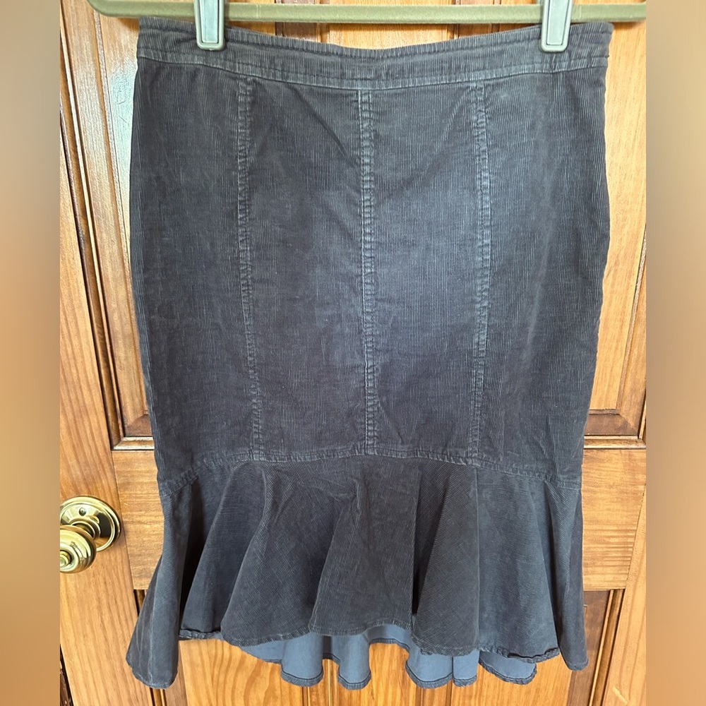 Anthropologie Corduroy Mermaid Skirt in Size 4